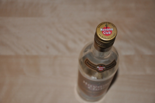 Havana Club Anejo Especial Rum (empty)